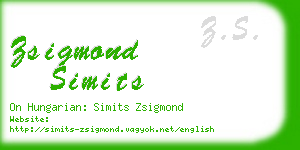 zsigmond simits business card